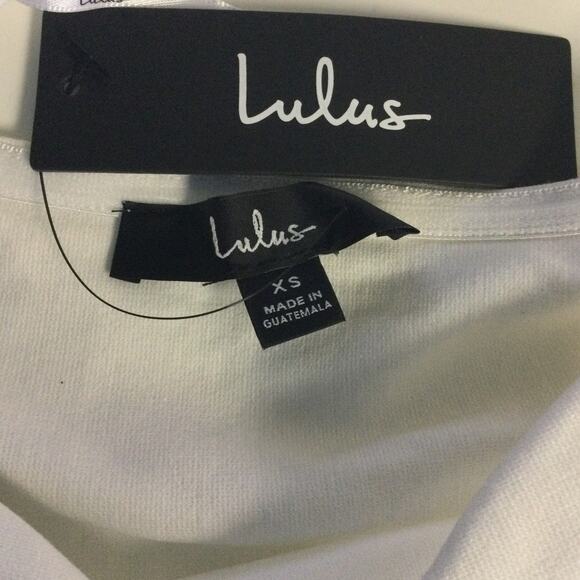 LULU'S XS White How Much I Care Ivory Off-the-Shoulder Midi Dress NEW B60 - Picture 8 of 12